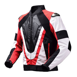 Veste en cuir pour motard sur mesure, en cuir véritable, avec protection renforcée et prix raisonnable - Product Image 1