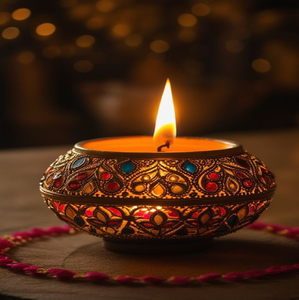 Golden Brass <b>Stand</b> Oil Lamp Diya Bowl Holder <b>Stand</b> for Home Temple Puja Rituals, available at wholesale prices. - Product Image 2
