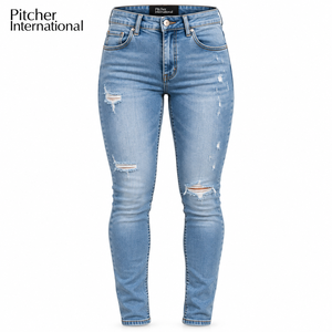Jeans pour femmes en gros, jeans pour femmes sur mesure, jeans taille haute, jeans à jambes larges, fournisseur de marques privées, vente en gros aux États-Unis - Product Image 5