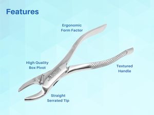 Forceps d'extraction dentaire pour incisives, canines, premolaires et molaires, dents supérieures et inférieures, outils d'extraction dentaire orale - Product Image 2