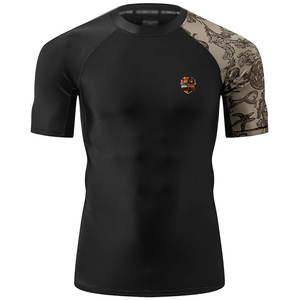 Camiseta de Compresión de Manga Corta para Hombre, de Secado Rápido, Transpirable, Ligera y Elástica, para Entrenamiento de MMA y Gimnasio - Product Image 2