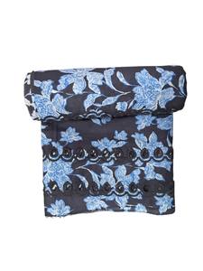 Tela de algodón ligera con estampado floral azul marino y bordado inglés, muy demandada, para vestidos, faldas y camisas (mujeres y niñas) - Product Image 5