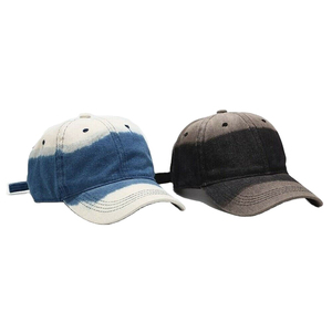 Gorra de Béisbol con Bloques de Color, Negra y Gris, Tela de Sarga, Poliéster/Algodón, Ajustable, Unisex, Estilo Casual, 6 Paneles, Cuatro Estaciones, con Botón - Product Image 5