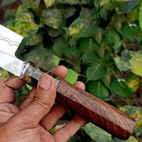 Burraq handgemaakte gepersonaliseerde roestvrijstalen filetmes 8/10 inch lemmet 3,0 mm dikte lederen schede vaatwasserbestendig