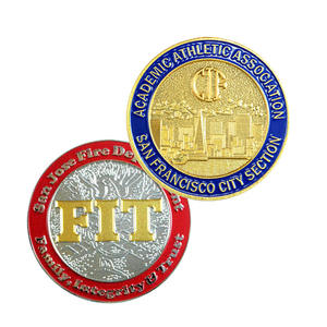 Moneda Conmemorativa de Metal Grabada en Relieve con Figura Histórica, Bañada en Oro, Acabado Esmaltado, Cobre Sólido, Diseño Moderno Personalizado - Product Image 1