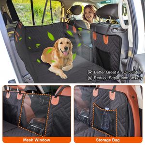 Waterproof Oxford Cloth Dog Car Seat Cover Non-Slip Scratchproof Back Seat Extender with <b>Hammock</b> for Pets - Product Image 3