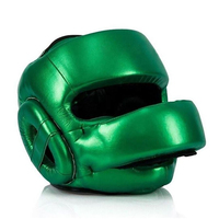 Protector de Cabeza de Boxeo Unisex a Precio Económico, Material de Cuero PU, Personalizable, Protector de Cabeza Abierto para Sparring, Casco de Protección de Piel de Vaca