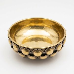 Antique Brass Lotus Silhouette Kamal Urli Handmade 13 cm Brass <b>Candle</b> Lantern Multi <b>Wick</b> for Home Decor Hotel Wedding Table Gift - Product Image 3