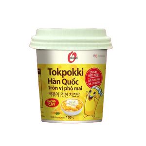 Korean Rich Cheese Flavor Instant <b>Cup</b> Tokpokki Rice <b>Cake</b> 105g Non-Spicy O'food Wholesale - Product Image 2