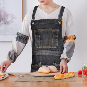 Wholesale Custom Logo Design Durable Cotton Sleeveless Chef Bar <b>Aprons</b> Adjustable Comfortable Eco-Friendly Breathable <b>Aprons</b> - Product Image 5