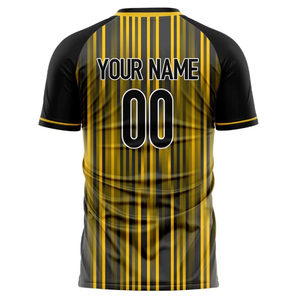 Maillots de football personnalisés sublimés respirants à séchage rapide 100% polyester, maillots d'entraînement à manches courtes, maillots de football personnalisés - Product Image 3