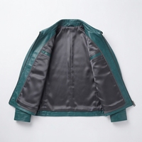 Unisex Slim Fit Winter Casual Cow Leather Zipper Front Breathable Windproof Field Jacket with OEM Service for Everyday Wear