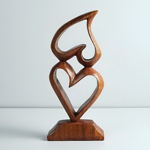 Artisanat en bois naturel très demandé, sculpture abstraite en bois naturel, statue d'art moderne, accessoire pour salon, maison ou bureau. - Product Image 5