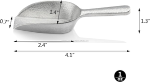 Wholsale Eco-Friendly Durable Utility Scoop Flat Bottom Design 10ml Capacity Metal Handle Ice Food - Product Image 2