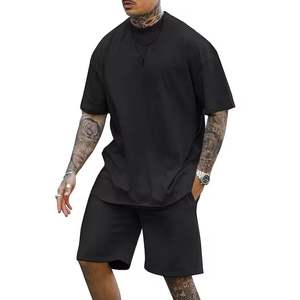 Ensembles de sweat-shirts personnalisés pour hommes, ensembles de survêtements personnalisés pour hommes, ensemble t-shirt et short pour hommes - Product Image 6