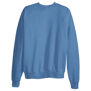 Sweat-shirt à col rond bleu pour homme, manches longues, pull décontracté, doux et confortable, à porter tous les jours, vêtements d'automne et d'hiver, 100% coton - Product Image 1