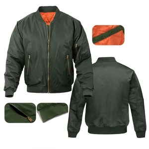 Unisex Winter Streetwear Solid <b>Canvas</b> Windproof V-neck Bomber <b>Jacket</b> OEM Service Front Logo Cotton Filled 220g - Product Image 3