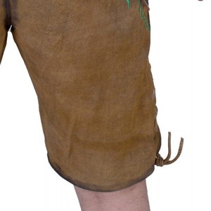 Nouveauté : Shorts en Lederhosen vintage marron brodés pour hommes avec bretelles, pour les festivals traditionnels bavarois - Product Image 6
