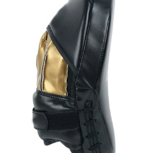 Pads de frappe incurvés en cuir véritable pour la boxe, avec poignets réglables, légers, équipement d'entraînement d'arts martiaux 2026 - Product Image 3