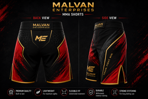 Custom <b>Grappling</b> BJJ MMA <b>Shorts</b> Quick Dry Sublimation Printed 100% Polyester for Training - Product Image 2