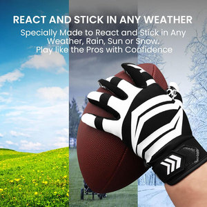 Gants de football américain personnalisés de haute qualité pour receveurs, pour adultes et enfants, avec une adhérence supérieure pour le sport - Product Image 5