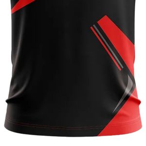 Black Red <b>White</b> <b>Cricket</b> Jersey for Men Polo Collar Team Sports Shirt Lightweight Athletic Uniform Breathable Game Practice - Product Image 5