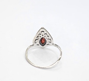 925 Silver Marquise Cut Garnet <b>Ring</b> Vintage <b>Crown</b> Design Women's Gemstone Jewelry Occasion Wear & Perfect Gift For Anniversary - Product Image 4