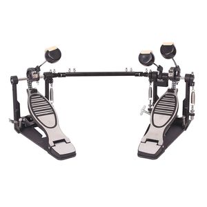Pedale Doppio Professionale per Grancassa con Struttura in Ferro, Pedale Musicale per Batteria, Doppio Kick Drum Head - Product Image 1