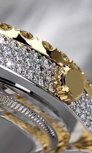 Reloj de Diamantes Moissanite Moderno de la Mejor Calidad, Último Modelo Bicolor, Deportivo y Elegante, Reloj de Moda con Moissanite VVS - Product Image 5