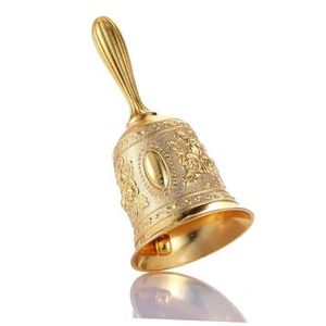 Cloche à main élégante en laiton avec poignée à prise confortable et son clair pour la méditation, le yoga, la prière, accessoires de salle de prière - Product Image 4