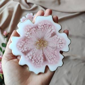 Posavasos de Resina con Efecto Piedra Natural, Elegantes Accesorios para Bebidas - Product Image 2