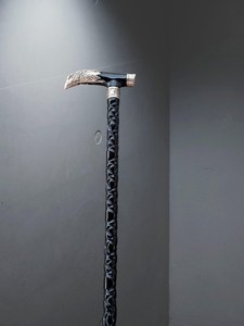 Elegant Walking Stick With Silver Eagle <b>Head</b> with Vintage-<b>style</b> Wooden Work Craftsmanship Perfect for Personal <b>Style</b> - Product Image 3
