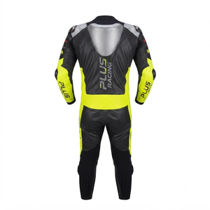Combinaison de course professionnelle pour homme en cuir de vachette/crocodile, une pièce, avec protection CE, sur mesure, fabrication OEM - Product Image 2