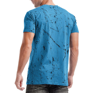 T-shirts décontractés pour hommes 100% coton, design personnalisé sur le devant, sublimation, motif uni, séchage rapide, respirant, 180g, été - Product Image 3