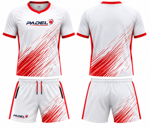Conjunto de Camiseta y Pantalones Cortos de Pádel Personalizados para Hombre, Ropa Deportiva Transpirable de Secado Rápido, Uniforme de Pádel Personalizado por Sublimación para Equipo - Product Image 1