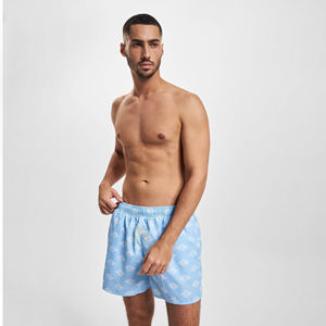 Custom OEM Men's Casual Swim Trunks Polyester/<b>Nylon</b> Quick Dry Breathable Elastic Waist Side <b>Slip</b> Pockets Customizable Colors - Product Image 2