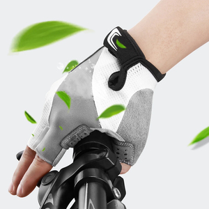 Good Quality Durable PU Leather Half Finger <b>Cycling</b> Gloves With Gel Padding New Designs Racing <b>Cycling</b> Gloves For Sports - Product Image 5