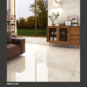 Azulejos de porcelana con acabado liso de 60X60CM producidos para interiores refinados que requieren geometría equilibrada y consistencia estructural. - Product Image 1