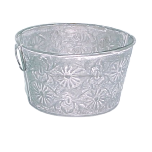 Bañera Ovalada Metálica Verde Esmeralda Vibrante, Duradera, Galvanizada, Ecológica, Ligera, con Orificio de Drenaje, para Uso Interior/Exterior - Product Image 4