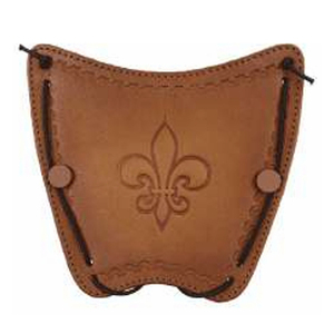Imra Impex OEM Wholesale Genuine Cow Leather Archery Arm Guard Celtic Lily Embossed Adjustable Bracer Custom Finish - Product Image 3