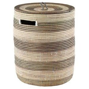 Seagrass Baskets <strong>Large</strong> Handmade Seagrass Product Wholesale Round Decorative Laundry <strong>Hamper</strong> <strong>with</strong> Handle <strong>With</strong> <strong>Lids</strong> - Product Image 2