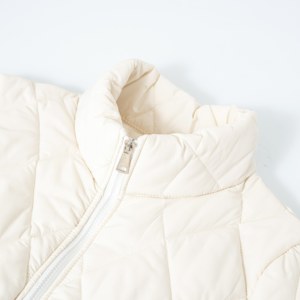 Abrigo de Invierno Acolchado con Cuello Alto, Impermeable, Transpirable, de Poliéster, con Cierre y Diseño de Diamantes - Product Image 4