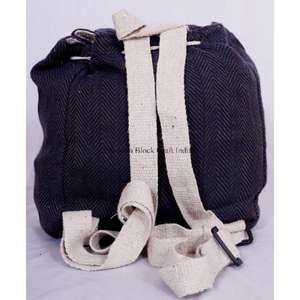 กระเป๋าเป้สะพายหลังผ้าฝ้ายวินเทจสุดหรู รักษาสิ่งแวดล้อม น้ำหนักเบา ความจุเยอะ คลาสสิก เหมาะสำหรับเดินทางและไปโรงเรียน ใช้ได้ทั้งผู้ชายและผู้หญิง - Product Image 3