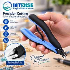 Alicates de Corte de Precisión Profesionales de Acero Inoxidable, Herramienta Ergonómica con Resorte para Cortar Alambres de Joyería - Product Image 4