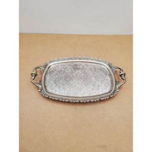 Plateau et plat de service en laiton antique, artisanat métallique, pour fruits, gâteaux, pâtisseries, style vintage décoratif, plateaux de luxe pour mariage - Product Image 3
