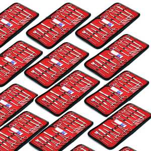 Juego de 23 instrumentos quirúrgicos, kit de primeros auxilios, juego de instrumentos médicos con estuche, acero inoxidable, calidad alemana, herramientas reutilizables - Product Image 3