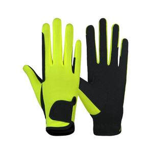 Guantes de equitación de invierno para hombre, de cuero, con dedos completos, antideslizantes, con cierre de tirón, ligeros para máxima comodidad - Product Image 1