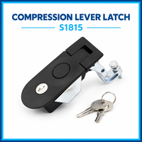 Loquet à levier de compression en alliage de zinc MS609 pour porte de coffret électrique industriel