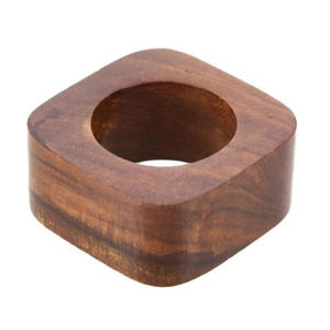 Premium Quality Wooden Napkin Rings For Weddings Dinner <b>Festive</b> Occasion Decorative Napkin Loops For Table <b>Top</b> Accessories - Product Image 6