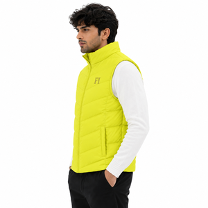 Gilet matelassé personnalisé sans manches pour hommes, vestes zippées à col montant, style Y2K streetwear, vêtements d'extérieur décontractés, fournisseur OEM en gros - Product Image 4